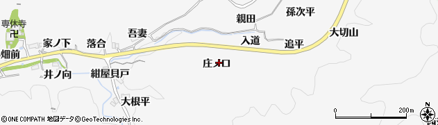 愛知県豊田市中立町（庄ノ口）周辺の地図