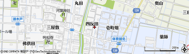 愛知県あま市七宝町川部（四反田）周辺の地図