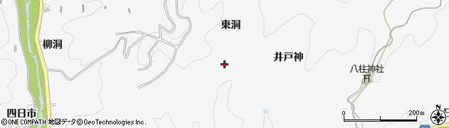 愛知県豊田市富田町（東洞）周辺の地図