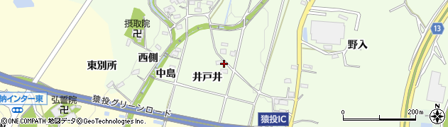 愛知県豊田市猿投町井戸井30周辺の地図