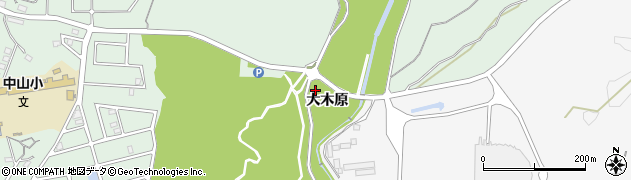愛知県豊田市西中山町大木原周辺の地図