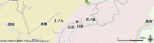 愛知県豊田市玉野町（古沼）周辺の地図