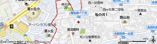 愛知県名古屋市名東区亀の井1丁目27周辺の地図