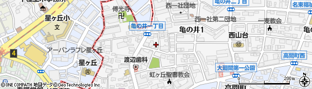 愛知県名古屋市名東区亀の井1丁目29周辺の地図