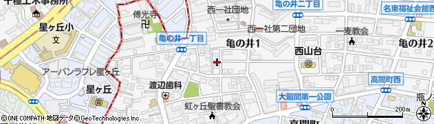 愛知県名古屋市名東区亀の井1丁目57周辺の地図