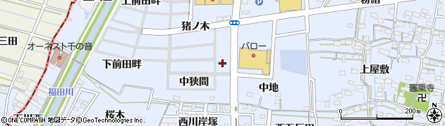 愛知県名古屋市中川区富田町大字千音寺猪ノ木周辺の地図