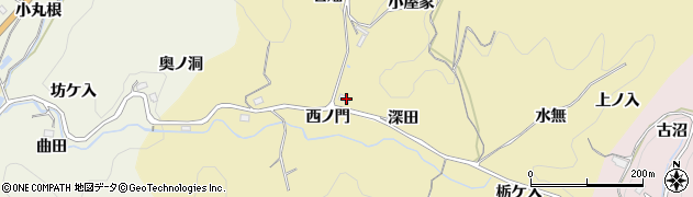 愛知県豊田市永野町西ノ門周辺の地図