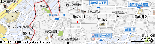 愛知県名古屋市名東区亀の井1丁目49-5周辺の地図
