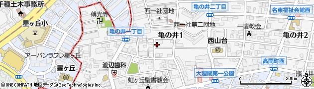 愛知県名古屋市名東区亀の井1丁目53周辺の地図