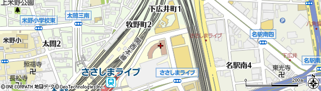 オステリア ラマンテ 名古屋グローバルゲート店周辺の地図