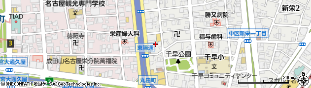 スシロー 名古屋新栄店周辺の地図