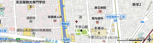 愛知県名古屋市中区新栄1丁目38-25周辺の地図