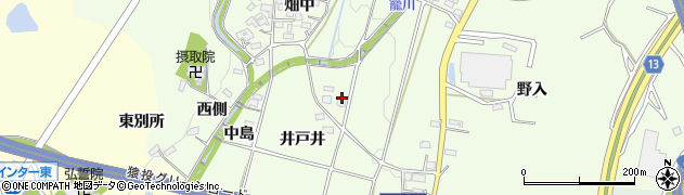 愛知県豊田市猿投町井戸井38周辺の地図