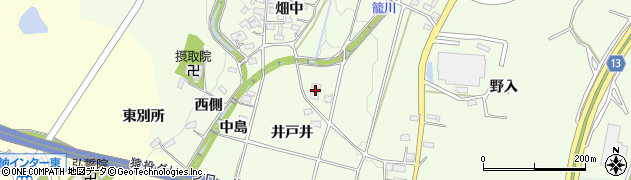 愛知県豊田市猿投町井戸井4周辺の地図