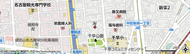 愛知県名古屋市中区新栄1丁目38周辺の地図