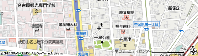 愛知県名古屋市中区新栄1丁目38-22周辺の地図