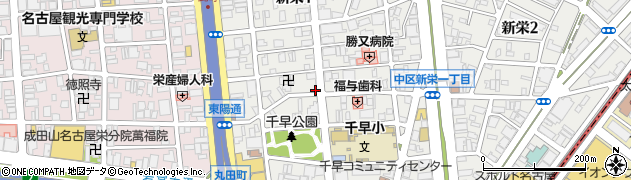 愛知県名古屋市中区新栄1丁目38-16周辺の地図