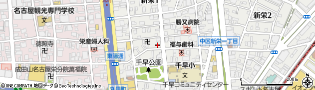 愛知県名古屋市中区新栄1丁目38-17周辺の地図