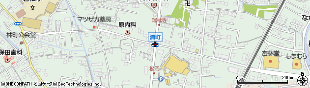 浦町周辺の地図