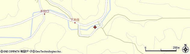京都府南丹市日吉町木住脇谷垣内周辺の地図