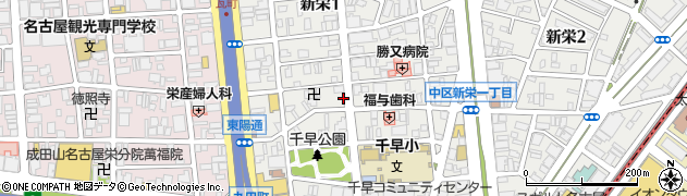 愛知県名古屋市中区新栄1丁目38-13周辺の地図