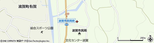 宍粟市商工会　北部支所周辺の地図
