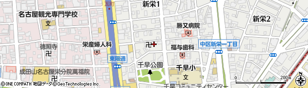 愛知県名古屋市中区新栄1丁目38-8周辺の地図