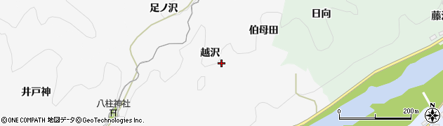 愛知県豊田市富田町（越沢）周辺の地図