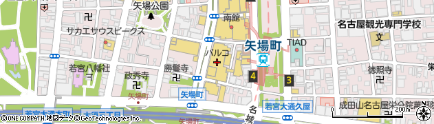 スターバックスコーヒー名古屋パルコ西館店周辺の地図