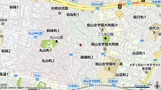 〒464-0835 愛知県名古屋市千種区御棚町の地図