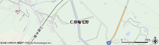 島根県大田市仁摩町宅野周辺の地図