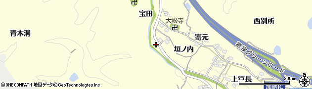 愛知県豊田市加納町垣ノ内13周辺の地図