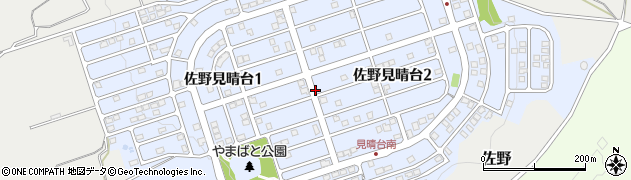 静岡県三島市佐野見晴台周辺の地図