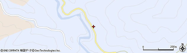 愛知県豊根村（北設楽郡）古真立（登立）周辺の地図