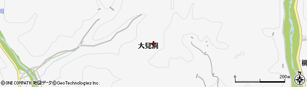 愛知県豊田市西広瀬町大見洞周辺の地図