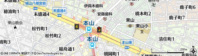 名古屋本山郵便局 ＡＴＭ周辺の地図