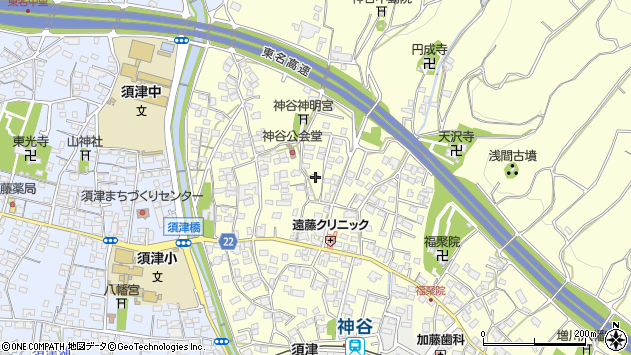 〒417-0821 静岡県富士市神谷の地図
