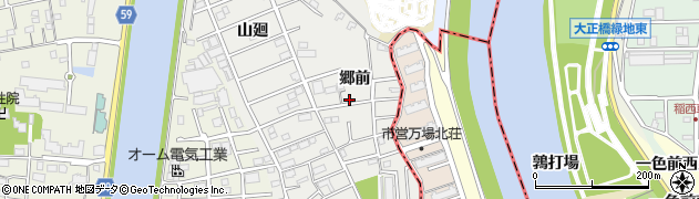 愛知県海部郡大治町鎌須賀郷前周辺の地図