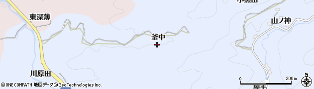 愛知県豊田市久木町釜中周辺の地図