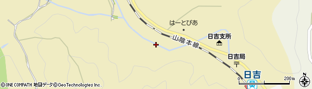 京都府南丹市日吉町保野田（葛ケ谷）周辺の地図