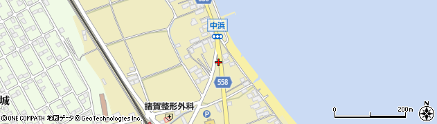 中浜周辺の地図
