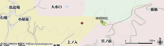 愛知県豊田市永野町上ノ入周辺の地図
