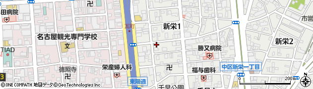 愛知県名古屋市中区新栄1丁目30-2周辺の地図