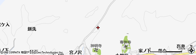 愛知県豊田市中立町山桑周辺の地図