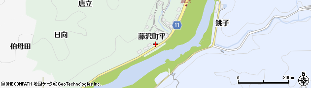愛知県豊田市藤沢町平周辺の地図