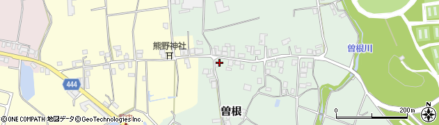 京都府京丹波町（船井郡）曽根（崩下代）周辺の地図