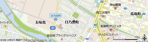 静岡県富士市日乃出町周辺の地図