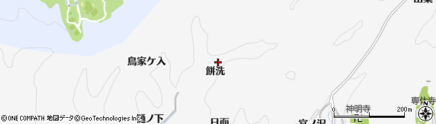 愛知県豊田市中立町餅洗周辺の地図