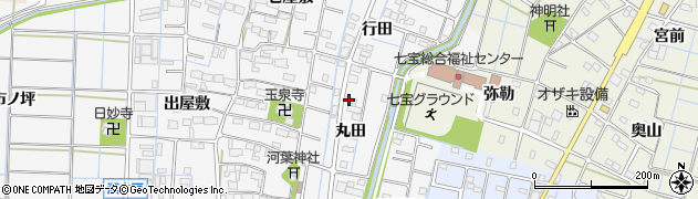 愛知県あま市七宝町川部（丸田）周辺の地図