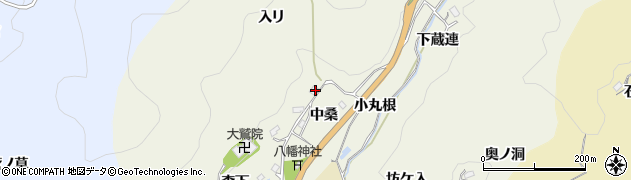 愛知県豊田市新盛町中桑周辺の地図